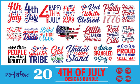 4th Of July SVG Designs Bundle SVG PatternFeed8 