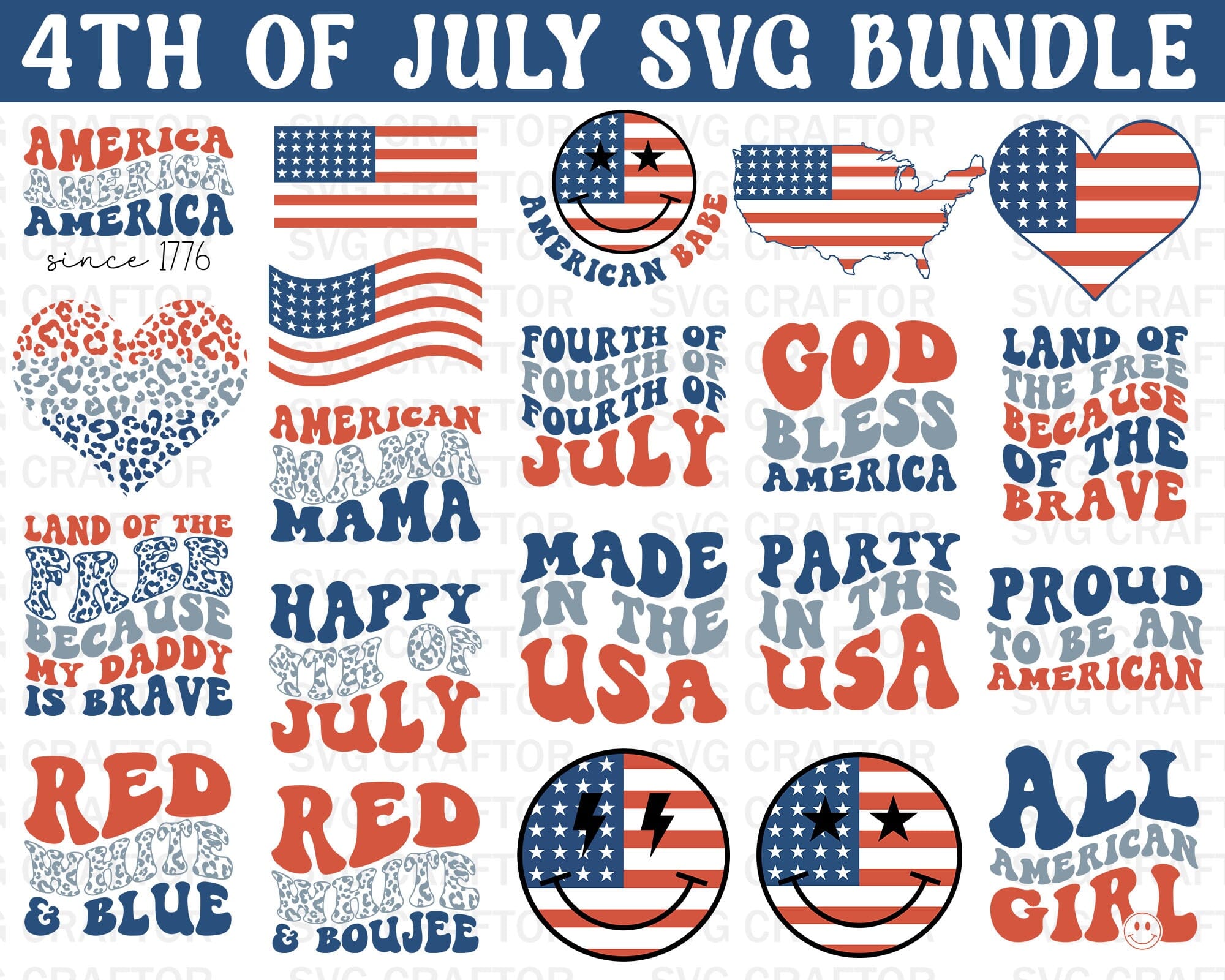 Happy 4th Of July svg vector for t-shirt - Buy t-shirt designs