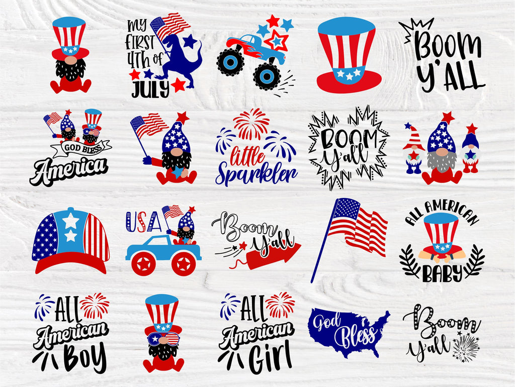 4th of July SVG, Patriotic Svg, American Flag Svg - So Fontsy