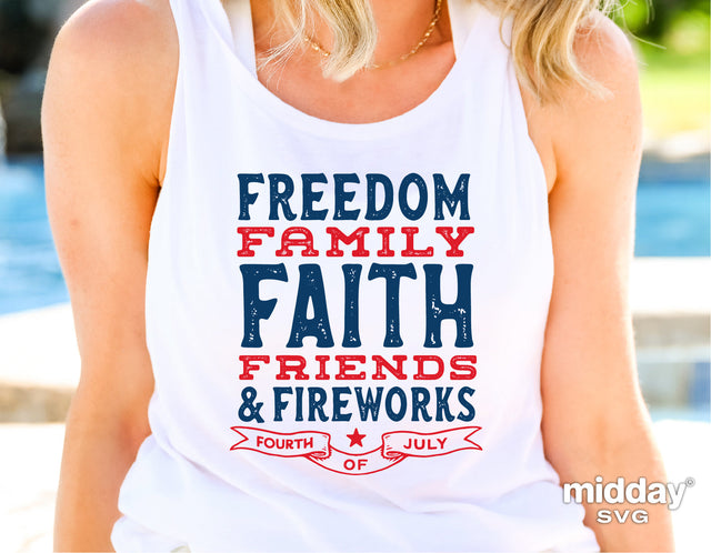 4th of July Svg, Png Eps Dxf, Fourth of July, Freedom Svg, Patriotic Svg, Independence Day Svg, Christian Svg, Cricut Cut Files, Silhouette SVG Midday SVG 