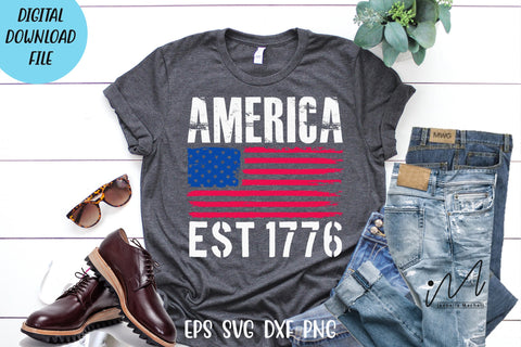 4th of July svg, USA t shirt svg, Independence day svg SVG Isabella Machell 