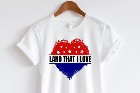 4th of July T-Shirt, American Flag Heart, Split Monogram Svg