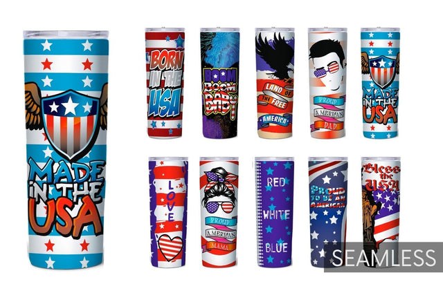 4th of July Tumbler Sublimation Bundle Sublimation SvgOcean 