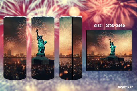 4th of July Tumbler Sublimation Sublimation SvgOcean 