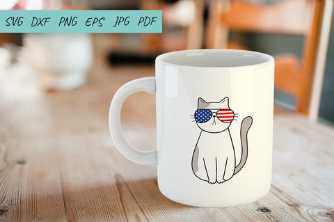 4th of july, USA Flag, Patriotic cats, Independence Day SVG Irina Ostapenko 