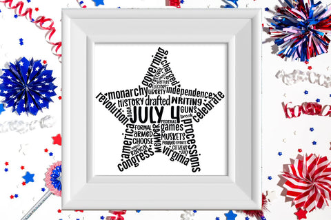 4th of July Word Art SVG Bundle SVG DESIGNS DARK 