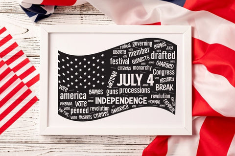 4th of July Word Art SVG Bundle SVG DESIGNS DARK 