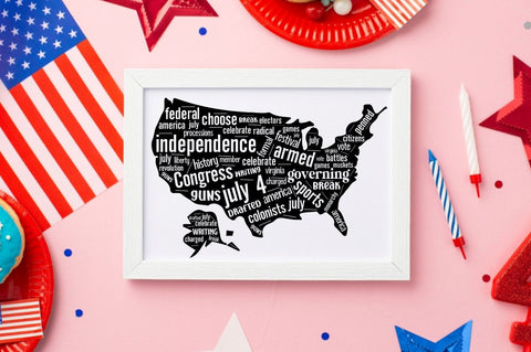 4th of July Word Art SVG Bundle SVG DESIGNS DARK 