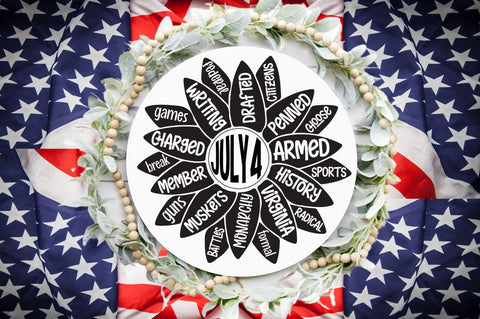 4th of July Word Art SVG Bundle SVG DESIGNS DARK 