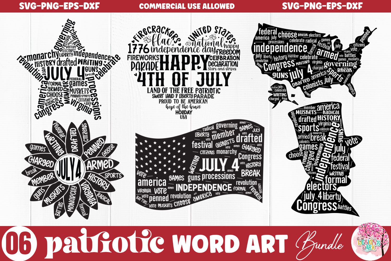 July Word Art July word art