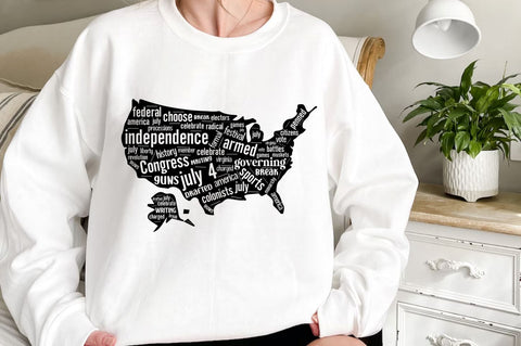 4th of July Word Art SVG Bundle SVG DESIGNS DARK 