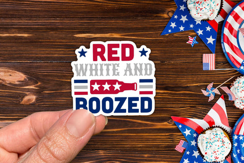 4th of PNG Sticker, Red White and Boozed Sublimation CraftLabSVG 