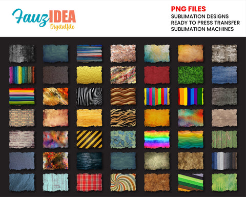 50 Background Splash PNG sublimation design Bundle - Printable - Print and Transfer - PNG Transparent - Element Collection v.2 Sublimation Fauz 
