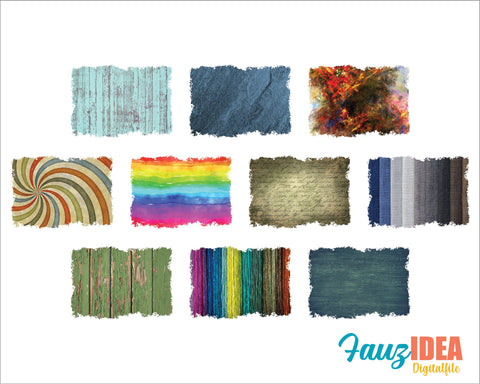 50 Background Splash PNG sublimation design Bundle - Printable - Print and Transfer - PNG Transparent - Element Collection v.2 Sublimation Fauz 