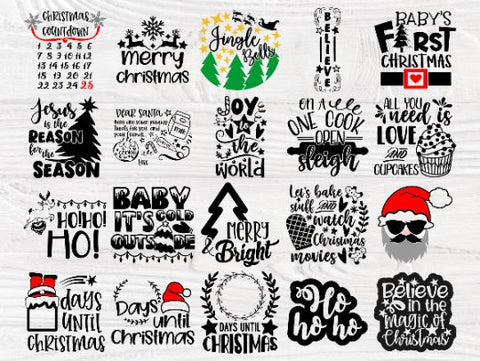 50 Christmas SVG Bundle, Winter Svg, Shirt Designs SVG TonisArtStudio 
