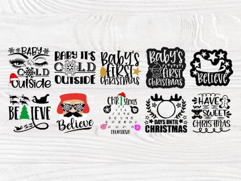 50 Christmas SVG Bundle, Winter Svg, Shirt Designs SVG TonisArtStudio 