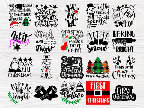 50 Christmas SVG Crafter Bundle, Winter, Santa Svg SVG TonisArtStudio 