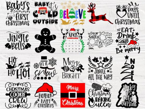 50 Christmas SVG Crafter Bundle, Winter, Santa Svg SVG TonisArtStudio 