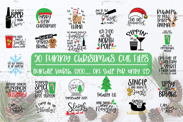 50 Funny Christmas Designs SVG DIYxe Designs 
