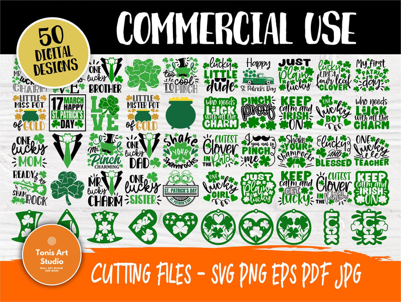 50 St Patricks Day SVG Quotes, Kids St. Patrick's Day Svg SVG TonisArtStudio 