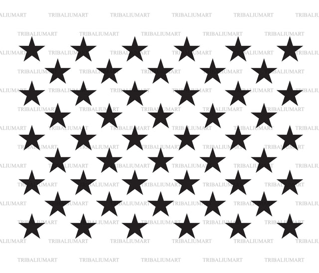 50 stars SVG TribaliumArtSF 