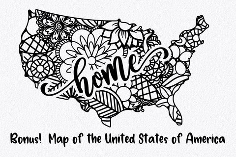 50 States Home Mandala SVG Bundle SVG Old Market 