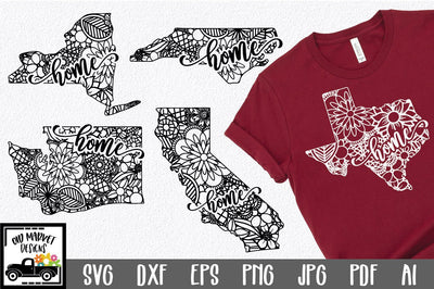 50 States Home Mandala SVG Bundle SVG Old Market 