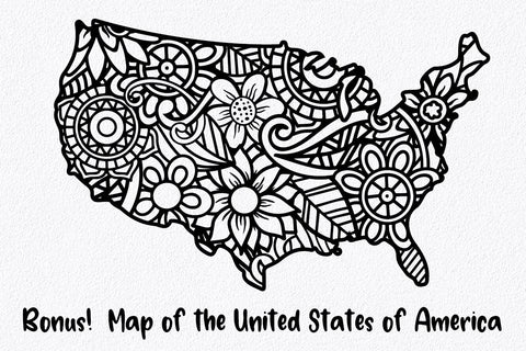 50 States Mandala SVG Bundle SVG Old Market 