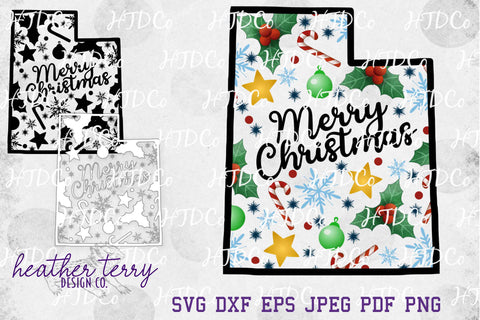 50 States of America Christmas SVG PNG Sublimation Bundle SVG Heather Terry Design Co. 