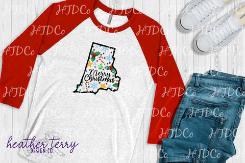 50 States of America Christmas SVG PNG Sublimation Bundle SVG Heather Terry Design Co. 