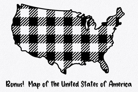 50 States SVG Bundle - Buffalo Plaid States SVG Files SVG Old Market 