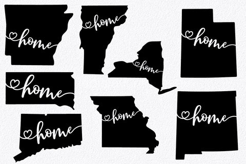 50 States SVG Bundle - Home State SVG Cut File SVG Old Market 