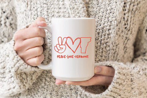 50 States SVG Bundle - Peace Love US State Bundle SVG Old Market 