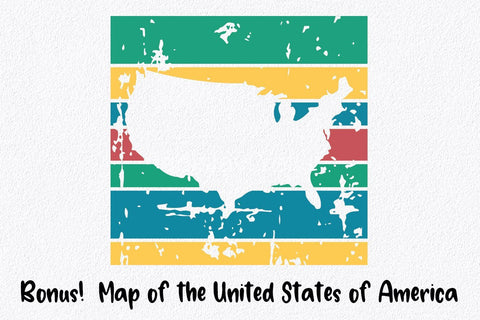 50 States SVG Bundle - Retro Grunge State Cut Files SVG Old Market 