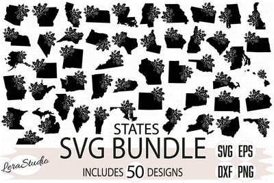 50 States SVG SVG Lerastudio 