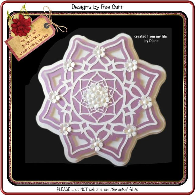 505 Doily 4 with Layers SVG Designs by Rae 