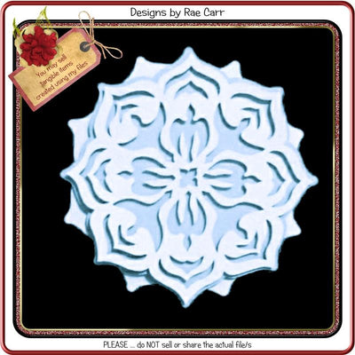506 Doily 5 with Layers SVG Designs by Rae 