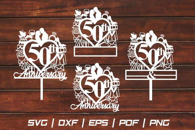 50th Anniversary Craft Paper cut SVG Johan Ru designs 
