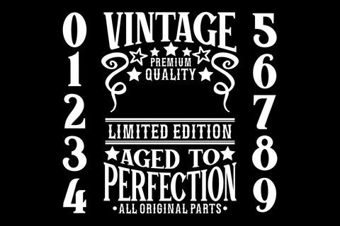 50th Birthday Svg, Aged to Perfection, Vintage Svg SVG TonisArtStudio 