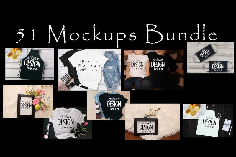 51 Mockups Bundle, Mini -Bundle, Coffe Mugs Mockups, Photo Frames Mockups, Face Macks Mockup, Kitchen Aprons Mockup, Styled Tshirts Mockups,Jpg image Mock Up Photo ArtStudio 