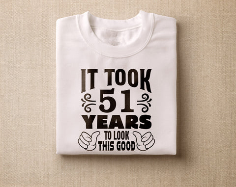 51st Birthday SVG Bundle, 6 Designs, 51st Birthday Shirt SVG, 51 And Fabulous SVG, Cheers To 51 Years SVG, Legend Since 1972 SVG, Vintage 1972 SVG SVG HappyDesignStudio 