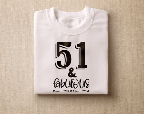 51st Birthday SVG Bundle, 6 Designs, 51st Birthday Shirt SVG, 51 And Fabulous SVG, Cheers To 51 Years SVG, Legend Since 1972 SVG, Vintage 1972 SVG SVG HappyDesignStudio 