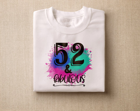 52nd Birthday Sublimation Designs Bundle, 6 52nd Birthday PNG Files, 52 And Fabulous PNG, Cheers To 52 Years PNG, Hello Fifty-Two PNG, Vintage 1971 PNG Sublimation HappyDesignStudio 