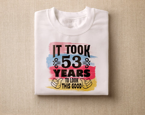 53rd Birthday Sublimation Designs Bundle, 6 53rd Birthday PNG Files, 53 And Fabulous PNG, Cheers To 53 Years PNG, Hello Fifty-Three PNG, Vintage 1970 PNG Sublimation HappyDesignStudio 