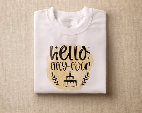 54th Birthday Sublimation Designs Bundle, 6 54th Birthday PNG Files, 54 And Fabulous PNG, Cheers To 54 Years PNG, Hello Fifty-Four PNG, Vintage 1969 PNG Sublimation HappyDesignStudio 