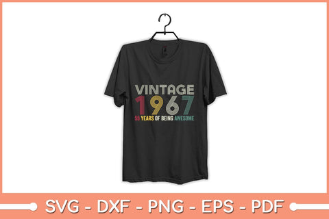 55 Year Old Vintage 1967 Limited Edition 55th Birthday Svg Cutting File SVG Helal 