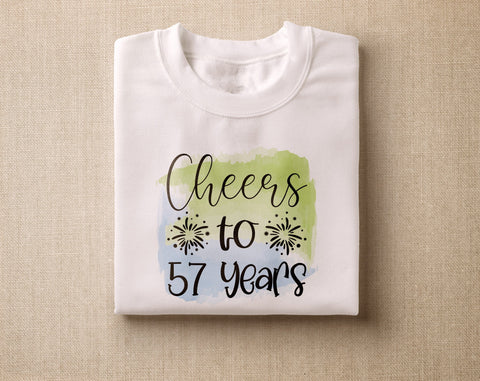 57th Birthday Sublimation Designs Bundle, 6 57th Birthday PNG Files, 57 And Fabulous PNG, Cheers To 57 Years PNG, Hello Fifty-Seven PNG, Vintage 1966 PNG Sublimation HappyDesignStudio 