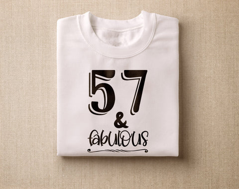 57th Birthday SVG Bundle, 6 Designs, 57th Birthday Shirt SVG, 57 And Fabulous SVG, Cheers To 57 Years SVG, Legend Since 1966 SVG, Vintage 1966 SVG SVG HappyDesignStudio 
