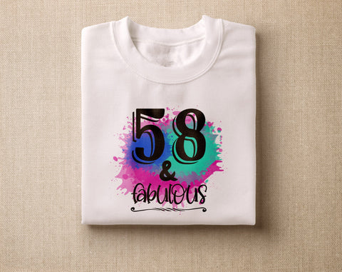 58th Birthday Sublimation Designs Bundle, 6 58th Birthday PNG Files, 58 And Fabulous PNG, Cheers To 58 Years PNG, Hello Fifty-Eight PNG, Vintage 1965 PNG Sublimation HappyDesignStudio 
