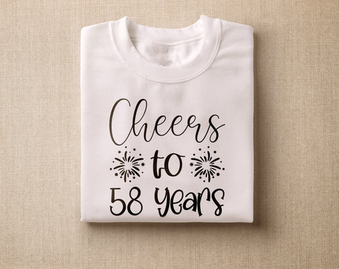 58th Birthday SVG Bundle, 6 Designs, 58th Birthday Shirt SVG, 58 And Fabulous SVG, Cheers To 58 Years SVG, Legend Since 1965 SVG, Vintage 1965 SVG SVG HappyDesignStudio 